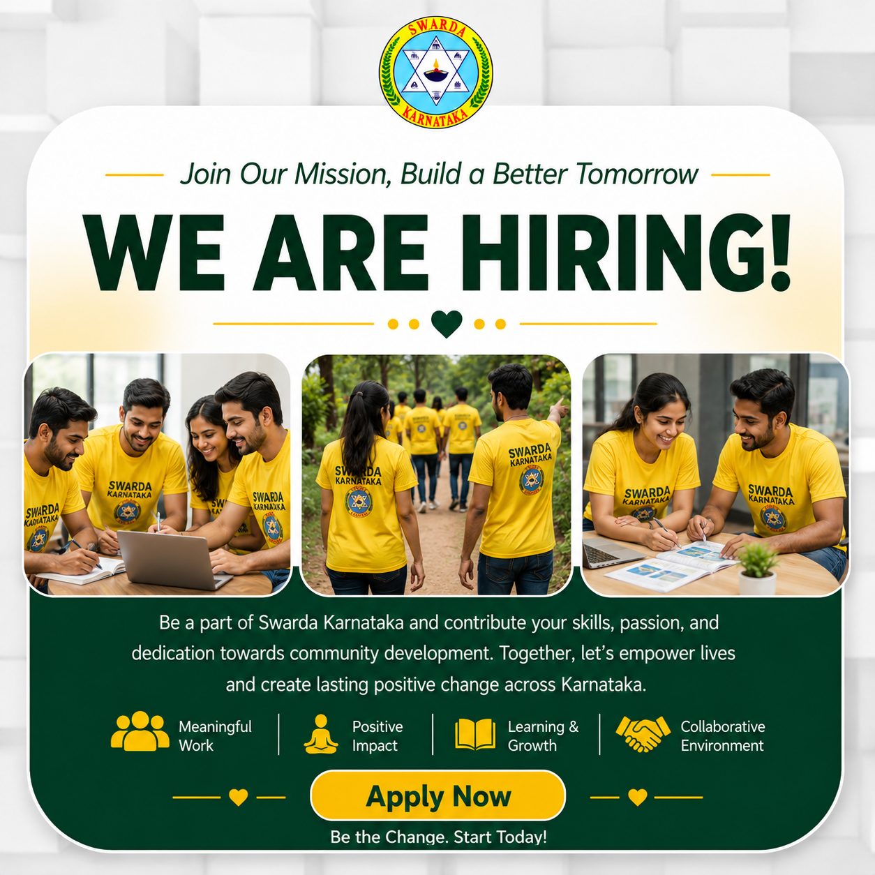 Hiring Swarda Karnataka